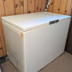 Admiral Chest Freezer with Food Contents
