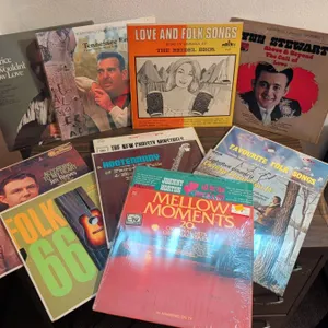 Folk and Country Vinyl Record Album Lot (10 LPs)