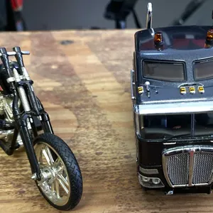 Diecast Model Motorcycle and Semi Truck Lot