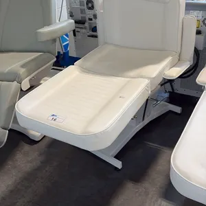 WHITE ELECTRIC FULLY ARTICULATED SALON/SPA TREATMENT CHAIR