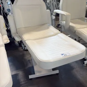 WHITE ELECTRIC FULLY ARTICULATED SALON/SPA TREATMENT CHAIR