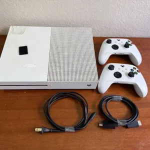 White Xbox One S & Controllers