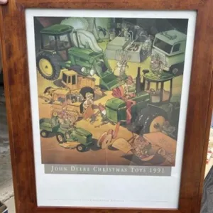 Framed John Deere Christmas Print