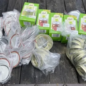 Large Lot of Ball Rings & Lids