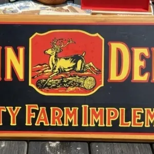 John Deere Framed Implement Sign
