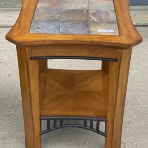 Tile Top Lamp Table