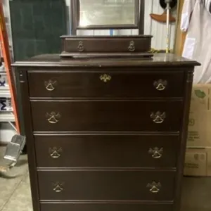 High Boy Dresser w/ Mirror