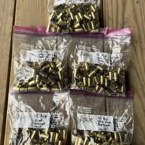 6.2 lbs .45 Auto Once Fired Brass