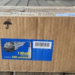 500 rnd Case Silver Bear 7.62x39 Ammo