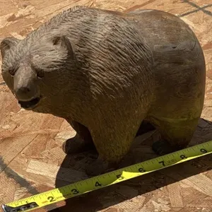 9" Iron Wood Bear
