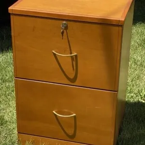 Key Lock 2 Drawer File Cabinet