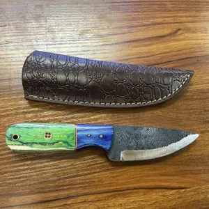 Hand Forged Skinning Knife w/ Sheath