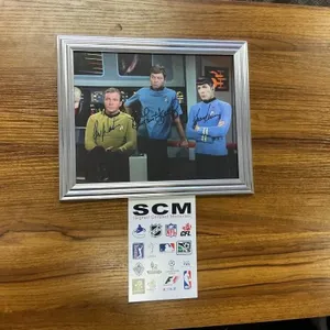Star Trek Cast Signed Framed Photo w/ COA