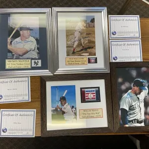Signed Baseball Photo Collection w/ 4 COAs