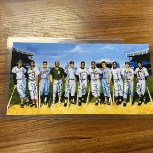 Multi-Signed Baseball Legends Art Print