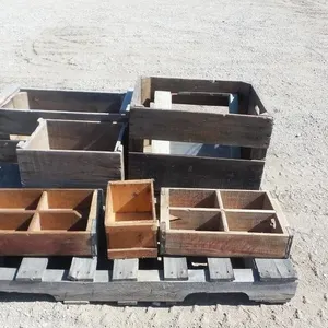 Vintage Wooden Crates & Organizer Boxes