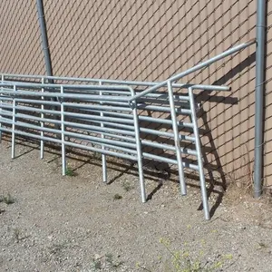 Lot of 5 Galvanized Ramp Guard Rails