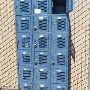 Medart 18-Door Steel Locker Bank