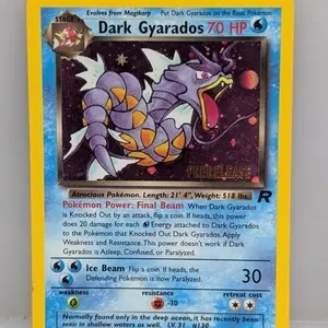 Pokemon 2000 Pre Release Dark Gyarados Holo 8