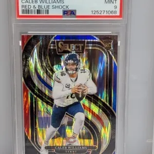 2024 Select Caleb Williams Red&Blue Shock RC PSA 9