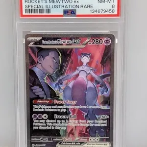 2025 Pokemon Team Rocket�s Mew Two Ex PSA 8