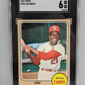 1968 Topps Lou Brock #520 SGC 6
