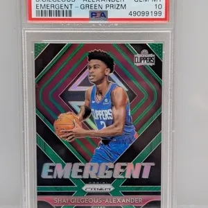2018 Prizm Shai Gilgeous-Alexander RC Green PSA 10