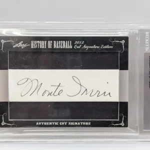 2012 Irvin Leaf History Of Baseball Cut Auto BGS