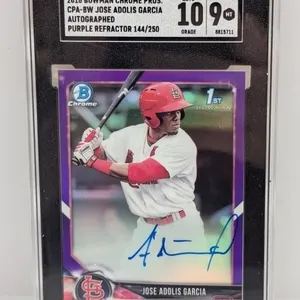2018 1st Bowman Chrome Adolis Garcia /250 SGC 10/9