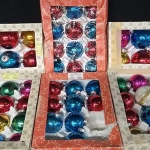 Vintage glass GDR Christmas ornaments