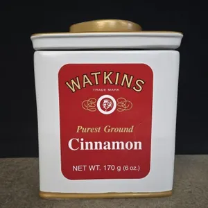 Watkins Cinnamon Porcelain Cookie Jar