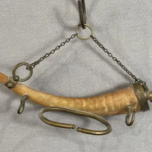 Antique Horn Whisk / Key Holder