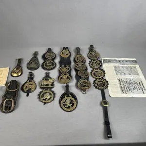 Large Quantity of Antique Horse Brasses