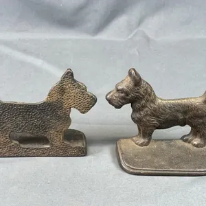 Pair of Antique Cast Scotty Dog Bookends