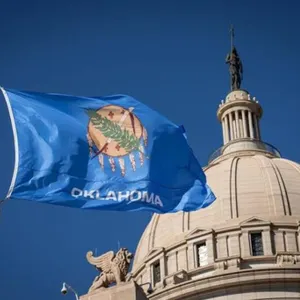 Oklahoma State Flag Flown at the Capitol