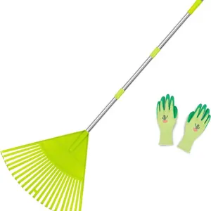 NEW Colwelt Plastic Leaf Rake Set