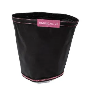 MAGICAL 73 Bucket Bag - Black with Pink Stitching