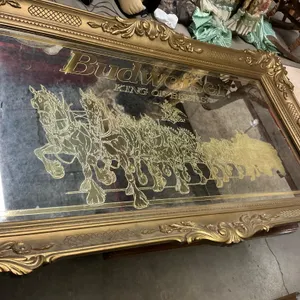 Framed Budweiser Wall Mirror