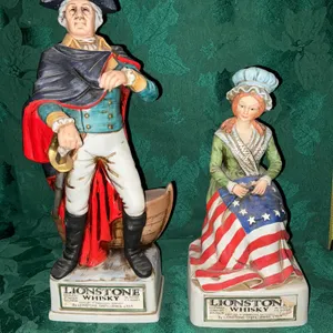 Lionstone 1975 Porcelain whiskey decanters