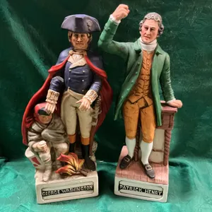 Americana Porcelain whiskey decanters