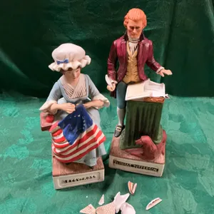 American Porcelain whiskey decanters