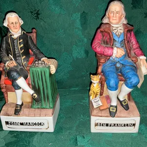American Porcelain whiskey decanters