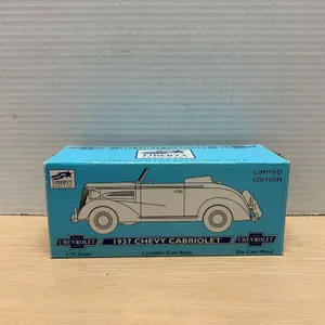 Liberty Classics Limited Edition 1937 Chevy Cabriolet Die-Cast 1/25 Scale Lockable Coin Bank with Bo