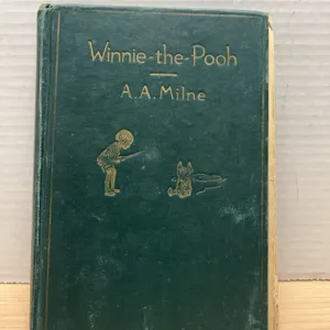 1926 E.P. Dutton & Co. "Winnie-the-Pooh" by A.A. Milne, Thirty-Ninth Edition, Hardback Copy USA Prin