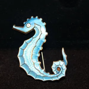 David Andersen Sterling Silver Seahorse Brooch