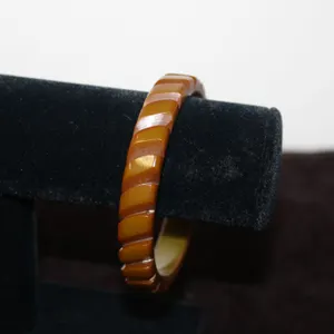 Caramel Bakelite Bangle Bracelet