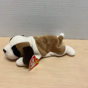 Ty Beanie Baby Bernie the St. Bernard Dog Style 4109, 1996, with Tagged Original Packaging, Made in
