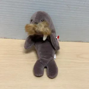 Ty Beanie Babies Collection Jolly the Walrus Plush With 1996 Tag, Handmade in China, MWMT, Oakbrook