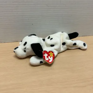 Ty Beanie Baby Dotty the Dalmatian Dog, 1996, With Original Swing and Tush Tags, Handmade in China,