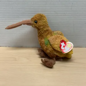 Ty Beanie Baby "Beak" Bird Plush with Original Tags, 1998 Release, Oakbrook IL, Handmade in China, S